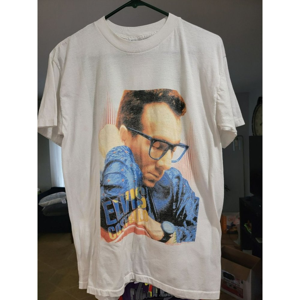 Vintage 1989 Big face Elvis Costello XL